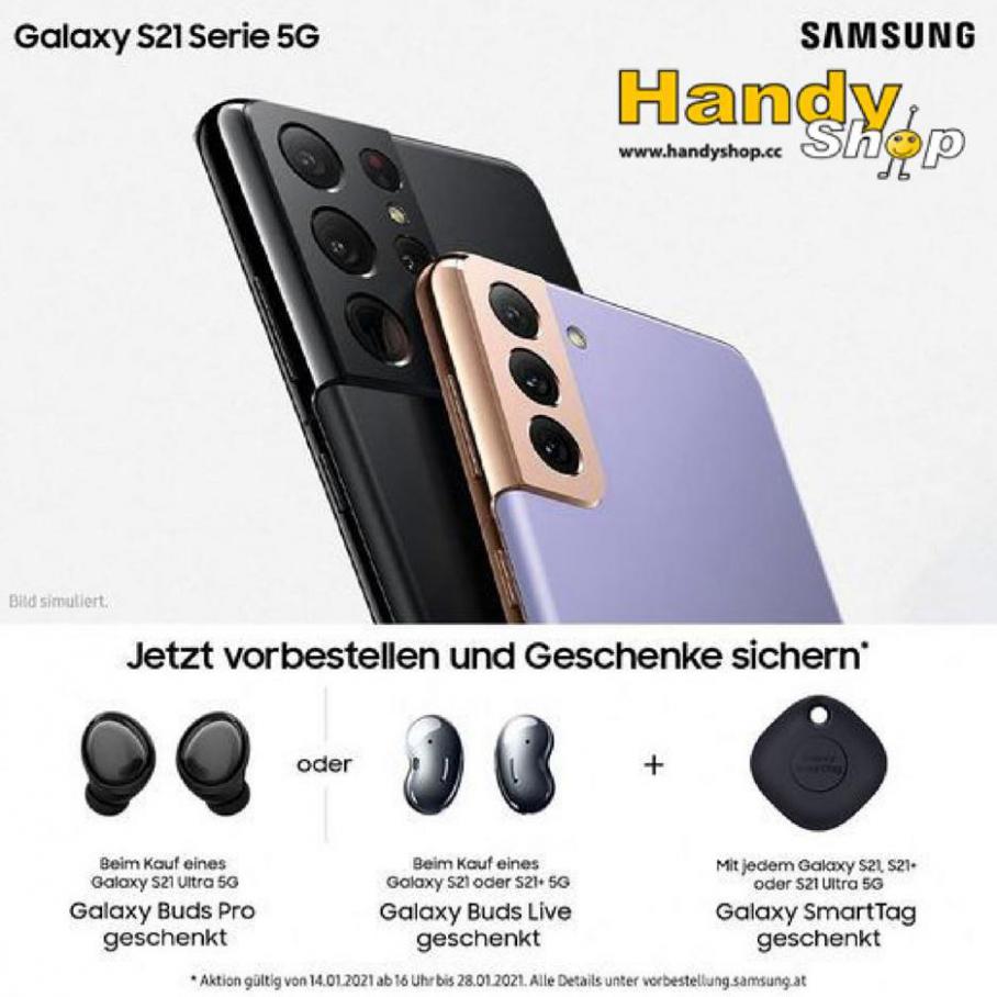 Die neuen Samsung Galaxy S21 Modelle sind da! . HandyShop (2021-02-11-2021-02-11)