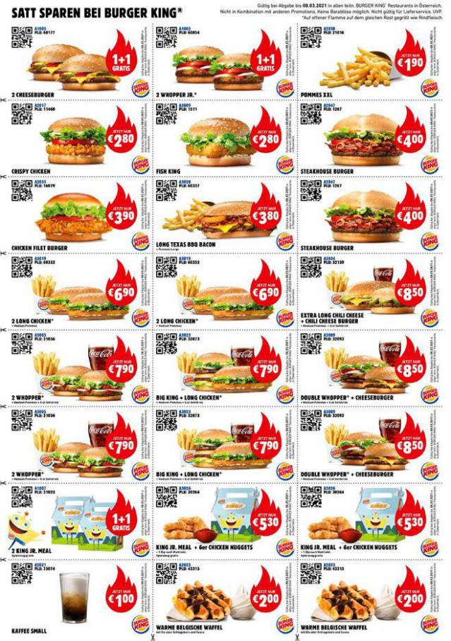 SATT SPAREN BEI BURGER KING . Burger King (2021-03-03-2021-03-03)