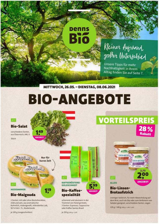 BIO-ANGEBOTE . Denn's Biomarkt (2021-06-08-2021-06-08)
