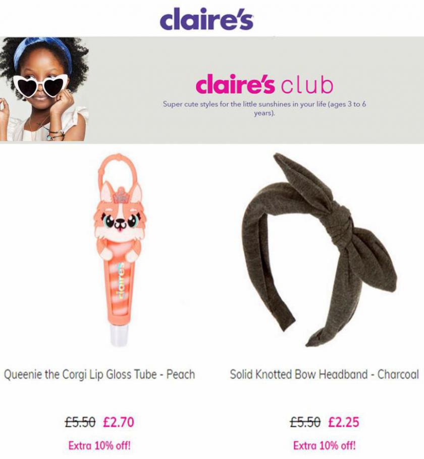 Claires  Kids Jewelry and Toys for 3-6 Year Olds. Claire's (2021-11-14-2021-11-14)