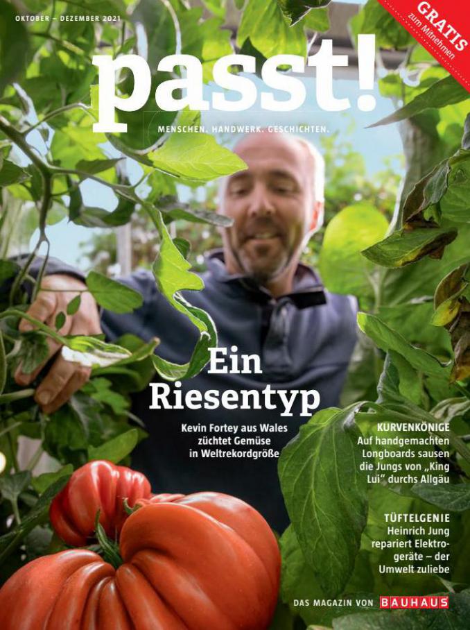 BAUHAUS Passt! Magazin Oktober Dezember 2021. Bauhaus (2021-12-31-2021-12-31)