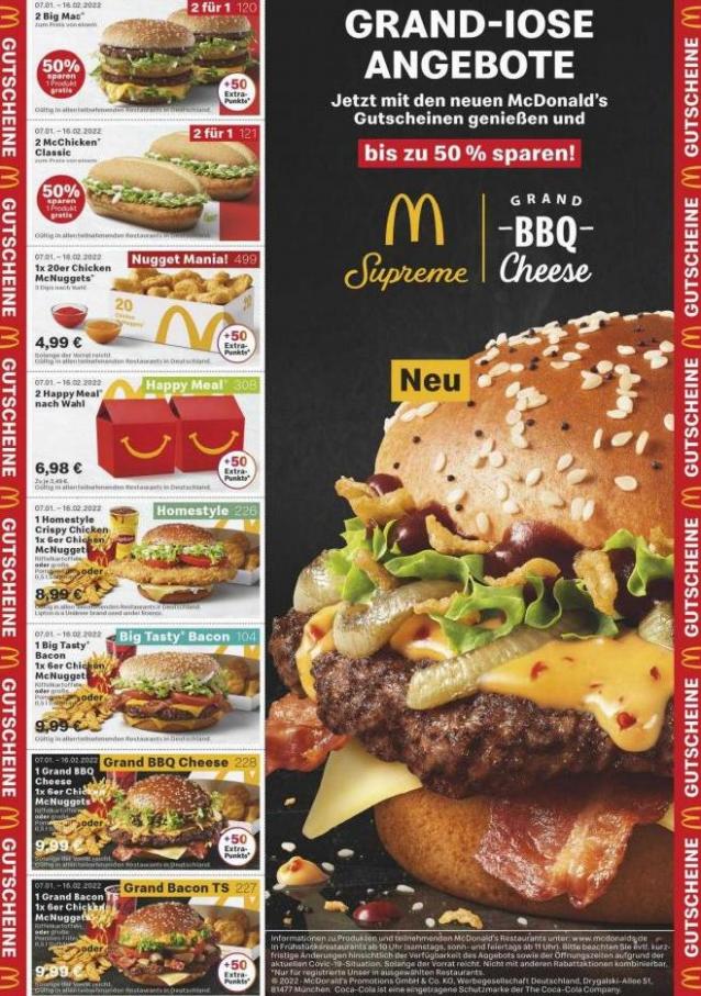 McDonald’s Prospekt. McDonald's (2022-01-16-2022-01-16)