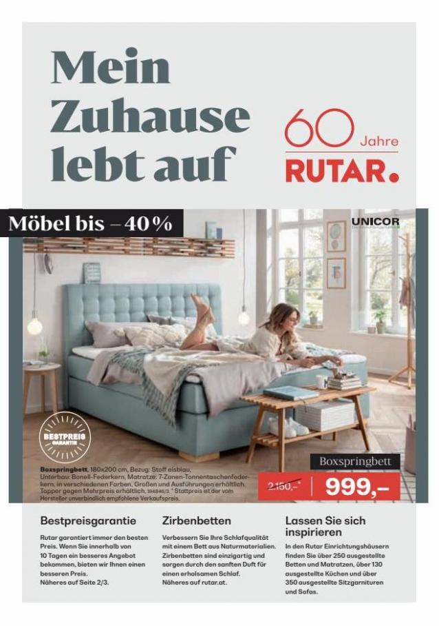 Möbel bis -40%. Rutar (2022-02-14-2022-02-14)