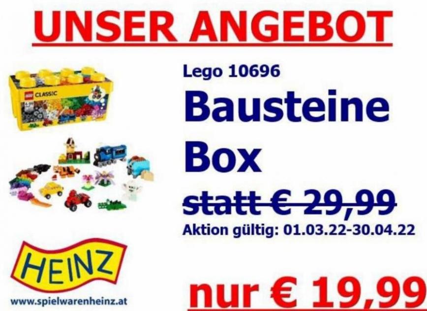 Lego® Steinebox Aktion. Spielwaren Heinz (2022-04-30-2022-04-30)