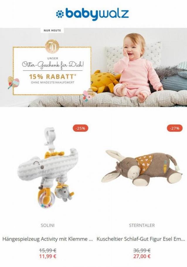 15 % Rabatt auf Spielzeug. Baby Walz (2022-04-11-2022-04-11)