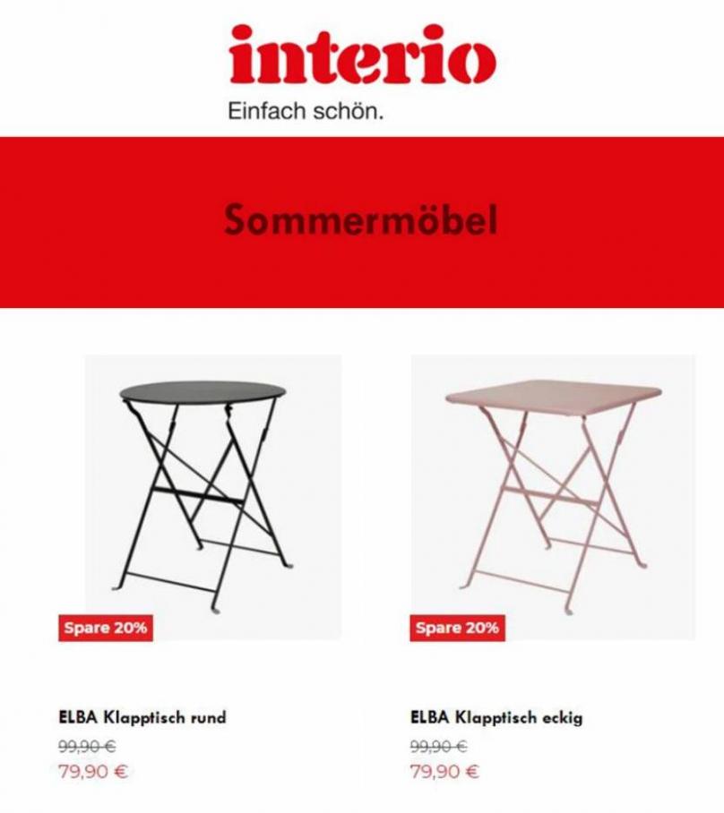 Verkauf von Sommermöbeln. Interio (2022-05-18-2022-05-18)