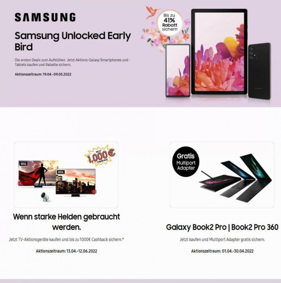 Samsung Angebote Prospekt. Samsung (2022-05-13-2022-05-13)