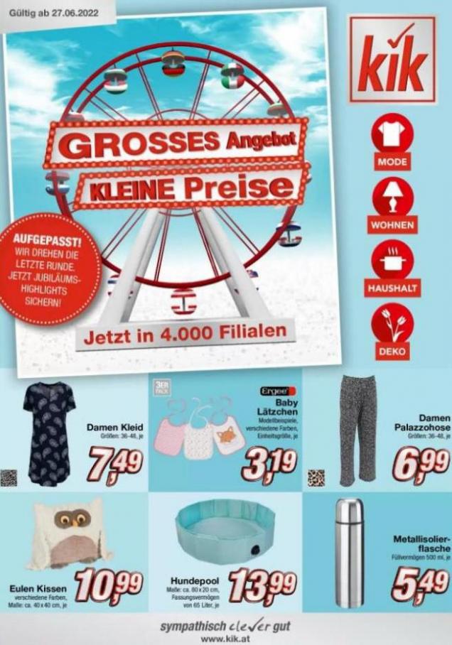 Grosses Angebot Kleine Preise. KiK (2022-07-03-2022-07-03)