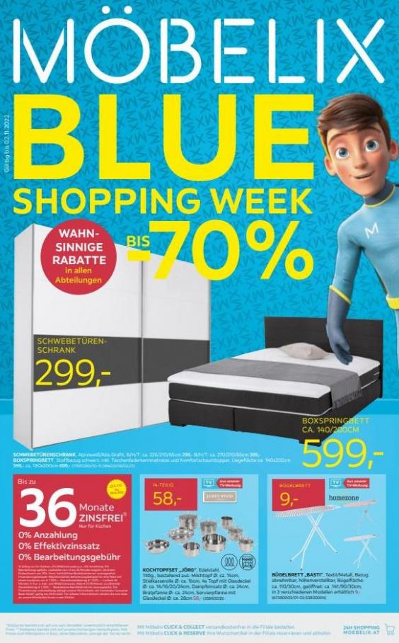 BLUE SHOPPING WEEK bis zu -70%. Möbelix (2022-11-02-2022-11-02)