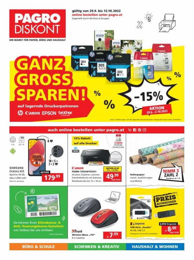 Ganz gross sparen. Pagro-Diskont (2022-10-12-2022-10-12)