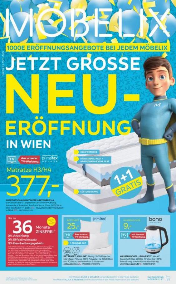 JETZT GROSSE NEUERÖFFNUNG in Wien. Möbelix (2022-11-15-2022-11-15)