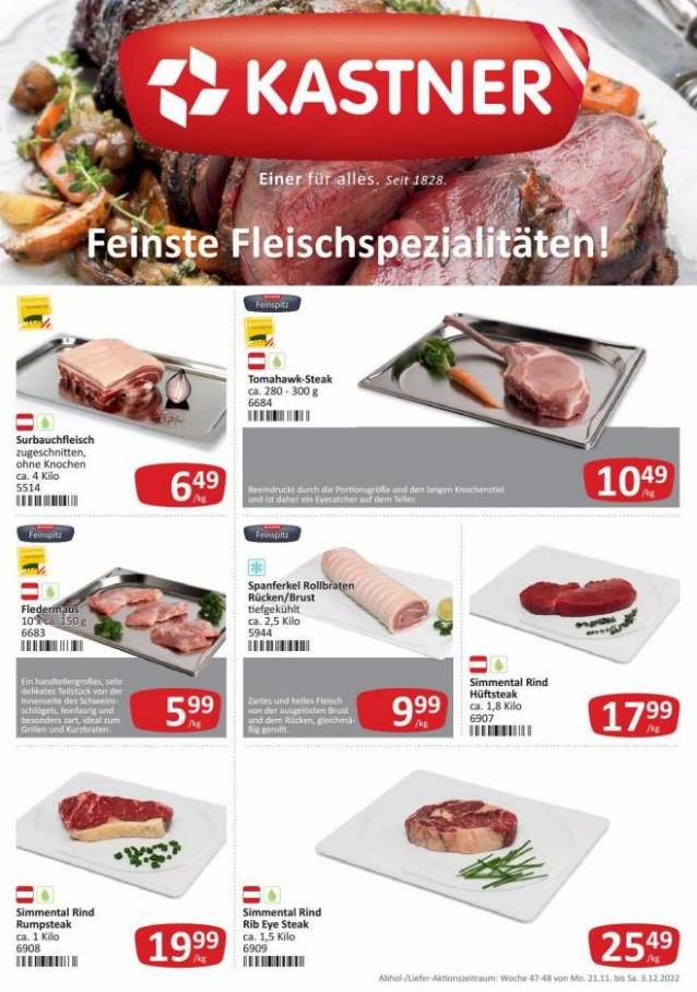 Beilage Fleischspezialitäten. Kastner (2022-12-03-2022-12-03)