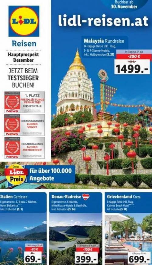 Hauptflyer Dezember. Lidl Reisen (2022-12-31-2022-12-31)