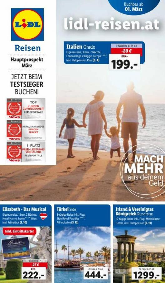 Hauptflyer März. Lidl Reisen (2023-03-31-2023-03-31)