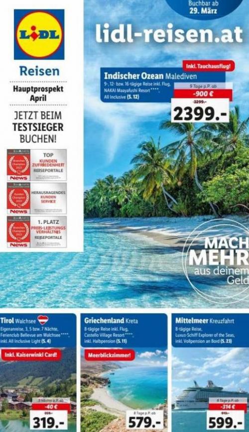 Hauptflyer April. Lidl Reisen (2023-04-30-2023-04-30)