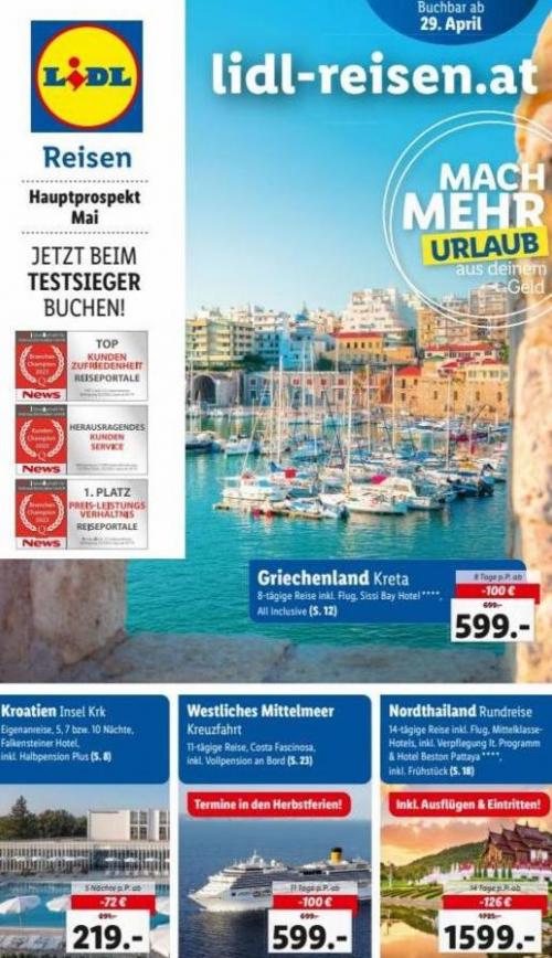 Hauptflyer Mai. Lidl Reisen (2023-05-31-2023-05-31)