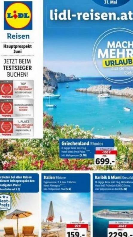 Hauptflyer Juni. Lidl Reisen (2023-06-30-2023-06-30)