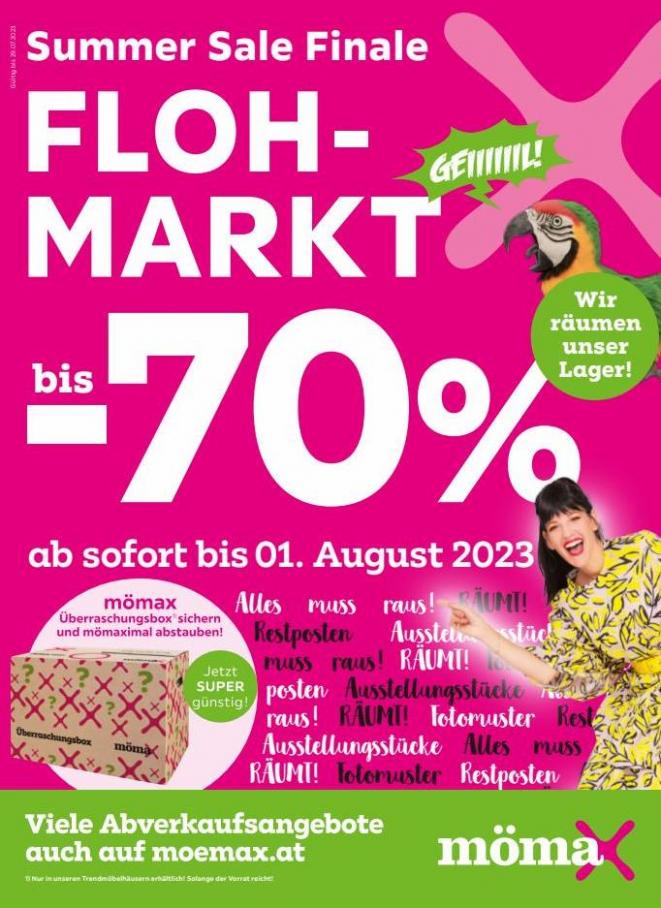 FLOHMARKT bis -70%. Mömax (2023-07-29-2023-07-29)