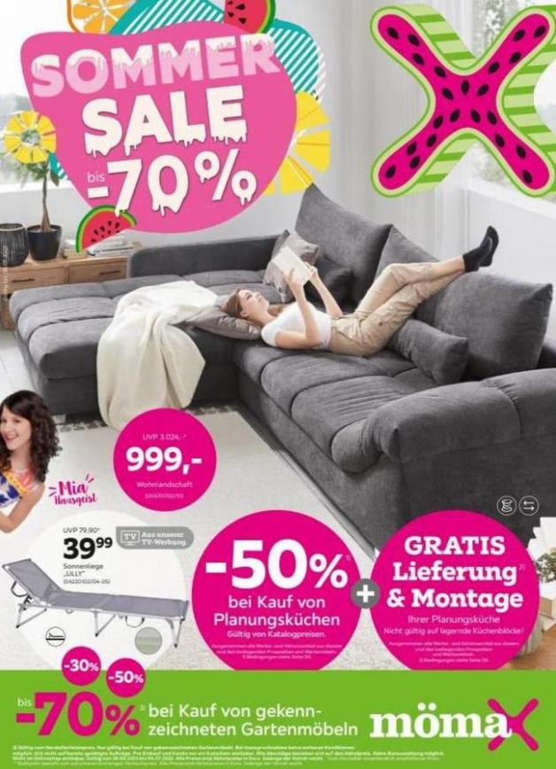 SUMMER SALE bis -70%. Mömax (2023-07-08-2023-07-08)