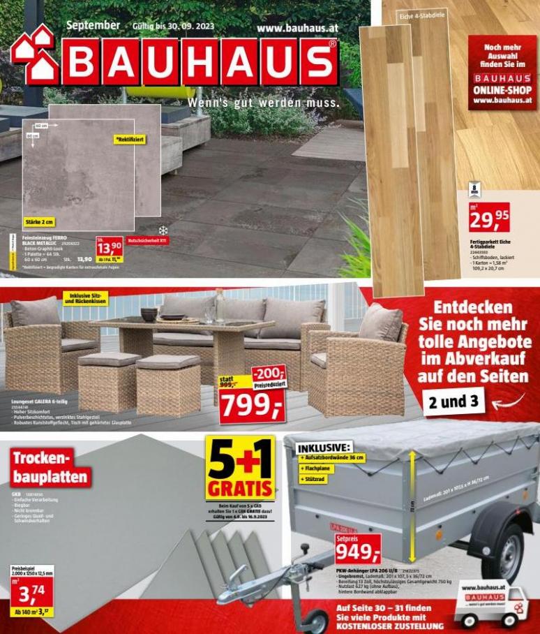 BAUHAUS Flugblatt KW36. Bauhaus (2023-09-30-2023-09-30)