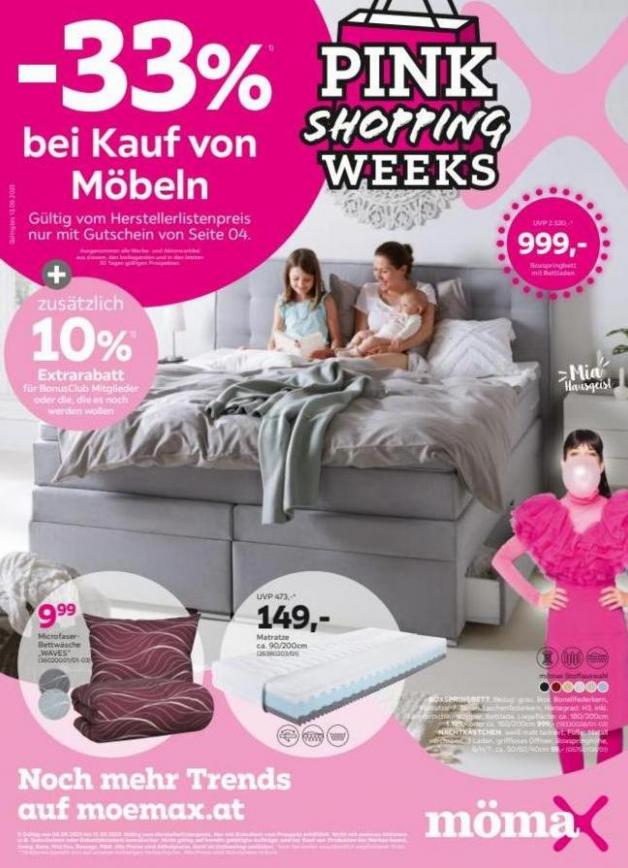 Pink Shopping Weeks. Mömax (2023-09-12-2023-09-12)