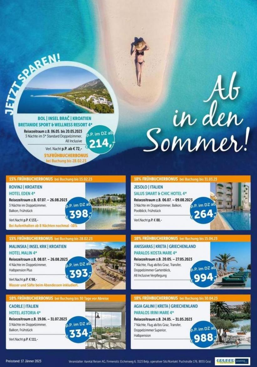 Ab in den Sommer!. Gruber Reisen (2024-01-17-2024-01-17)