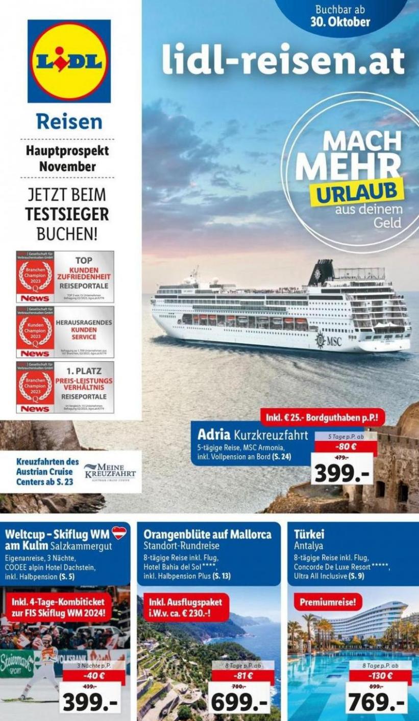 Hauptflyer November. Lidl Reisen (2023-11-30-2023-11-30)