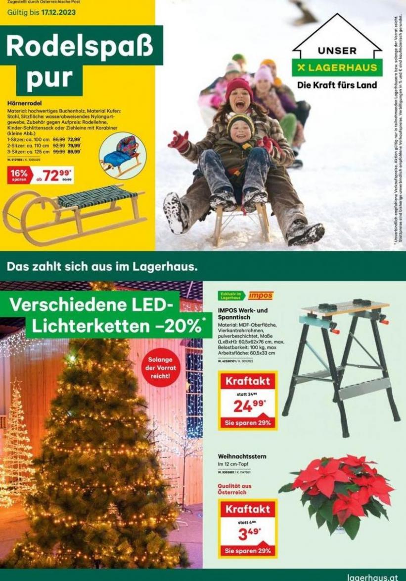 Lagerhaus Flugblatt Dezember 2023. Lagerhaus Graz Land (2023-12-17-2023-12-17)