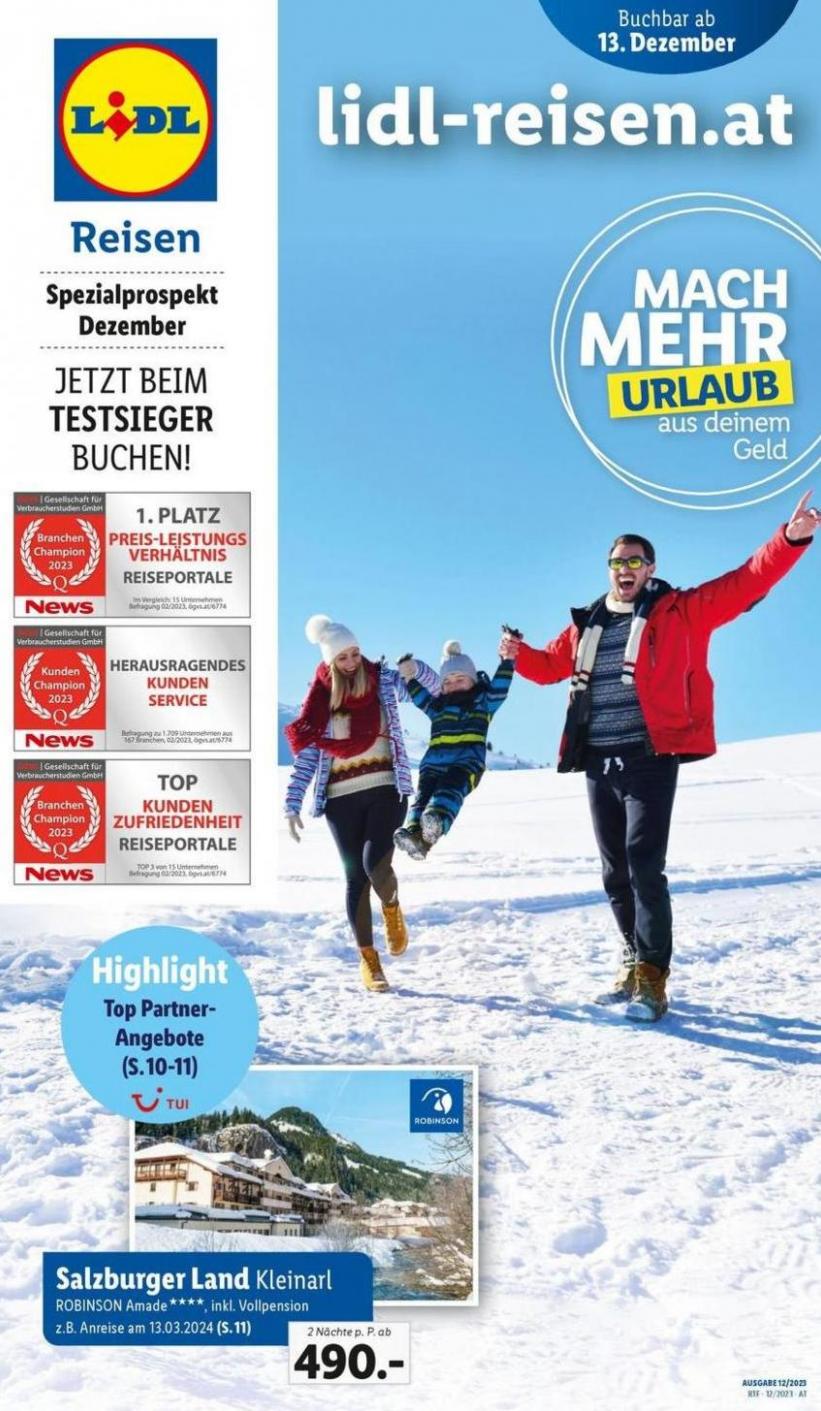 Themenflyer Dezember. Lidl Reisen (2024-01-15-2024-01-15)