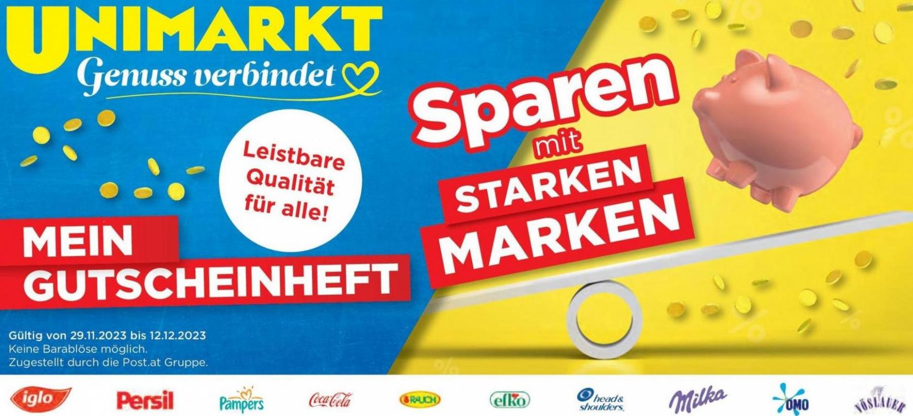 Unimarkt flugblatt. Unimarkt (2023-12-12-2023-12-12)