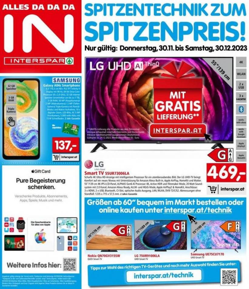 Interspar flugblatt. Interspar (2023-12-31-2023-12-31)