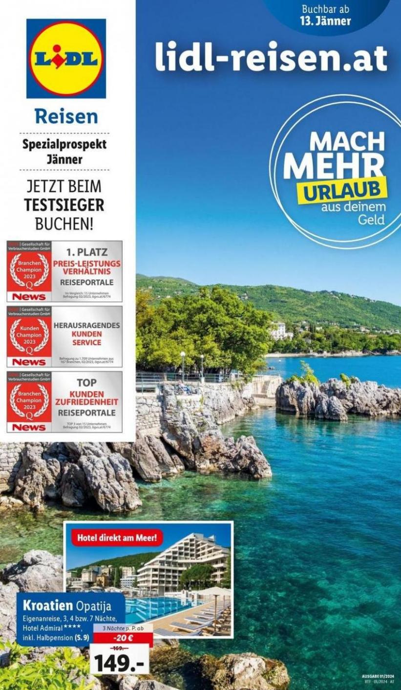 Themenflyer Jänner. Lidl Reisen (2024-02-15-2024-02-15)