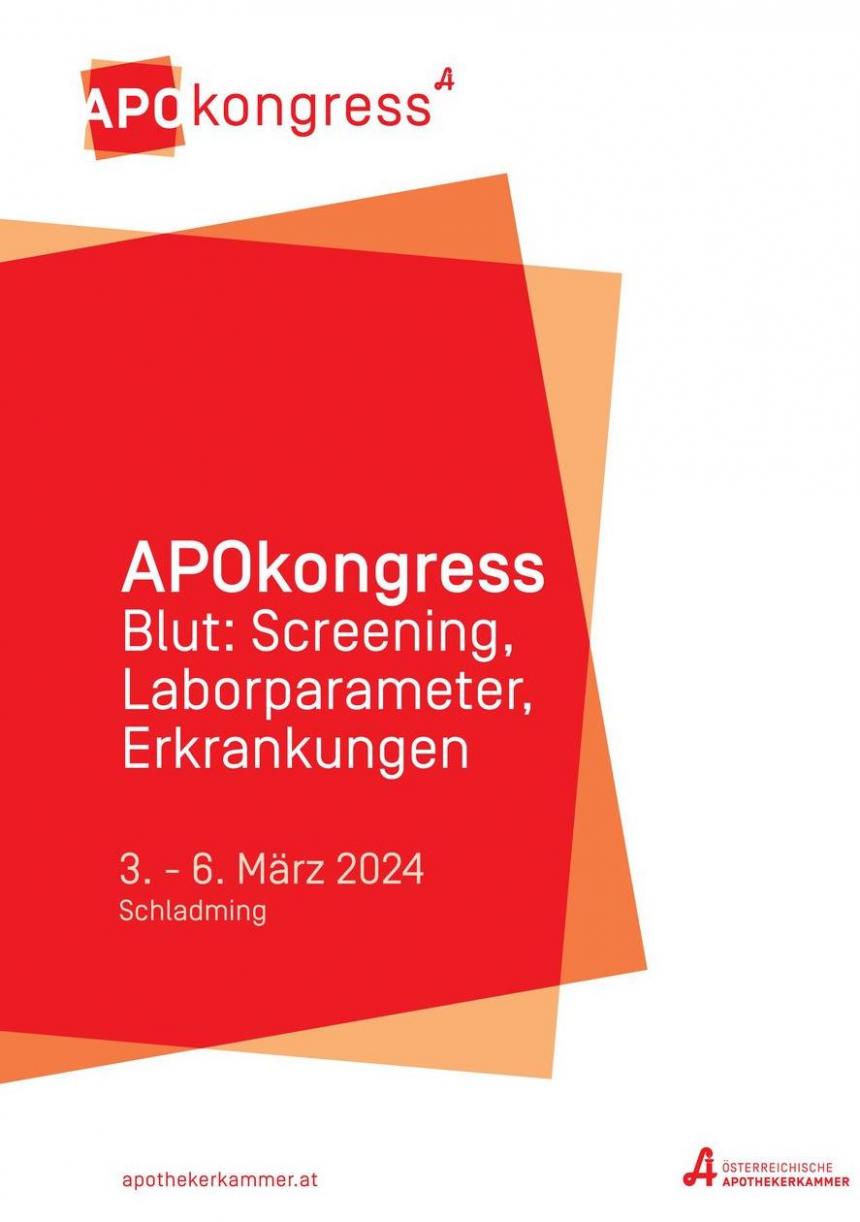 APOkongress Schladming. Apotheken (2024-03-06-2024-03-06)
