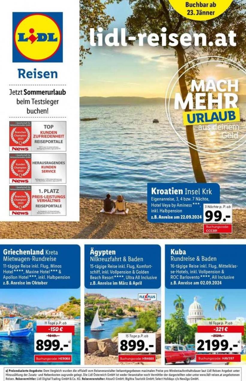 Sonderflyer. Lidl Reisen (2024-02-23-2024-02-23)