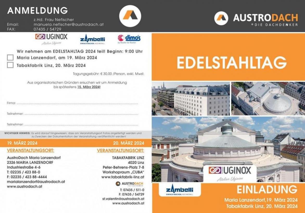 EDELSTAHLTAG. AustroDach (2024-03-20-2024-03-20)