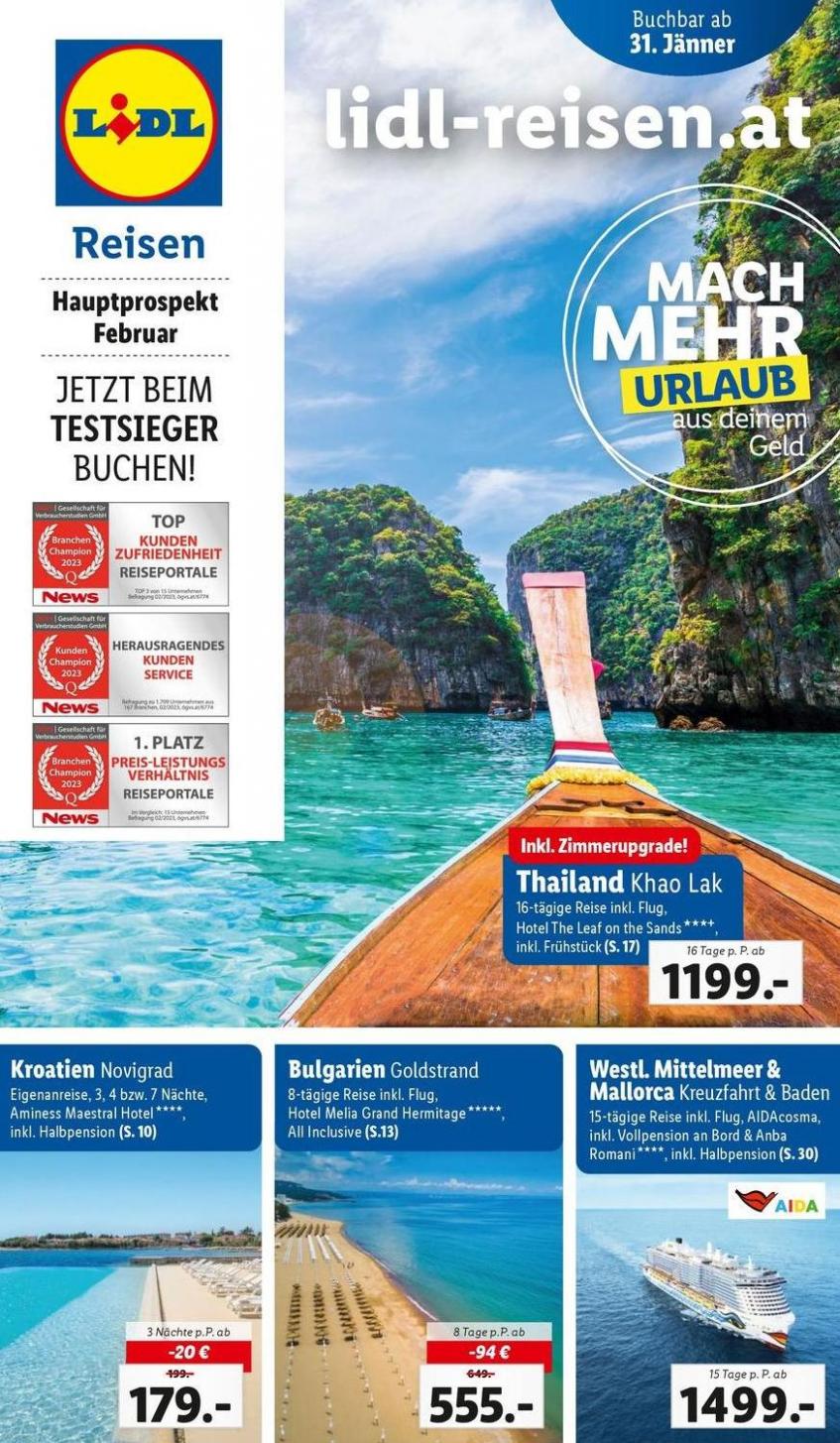 Hauptflyer Februar. Lidl Reisen (2024-02-29-2024-02-29)