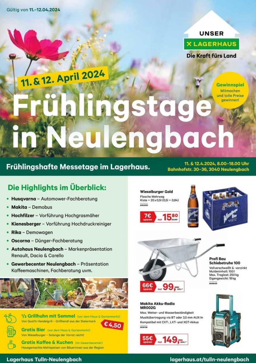 Frühlingstage in Neulengbach. Lagerhaus (2024-04-23-2024-04-23)