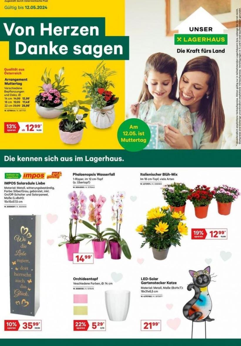 Flugblatt Pflanzen, Deko, Muttertag Mai 2024. Lagerhaus (2024-05-12-2024-05-12)