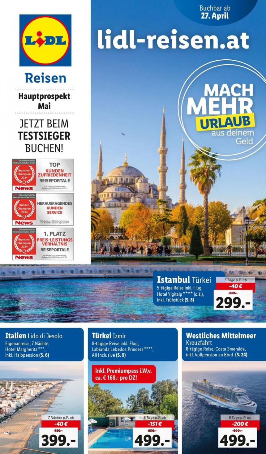 Buchbar ab 27.4.. Lidl Reisen (2024-05-31-2024-05-31)