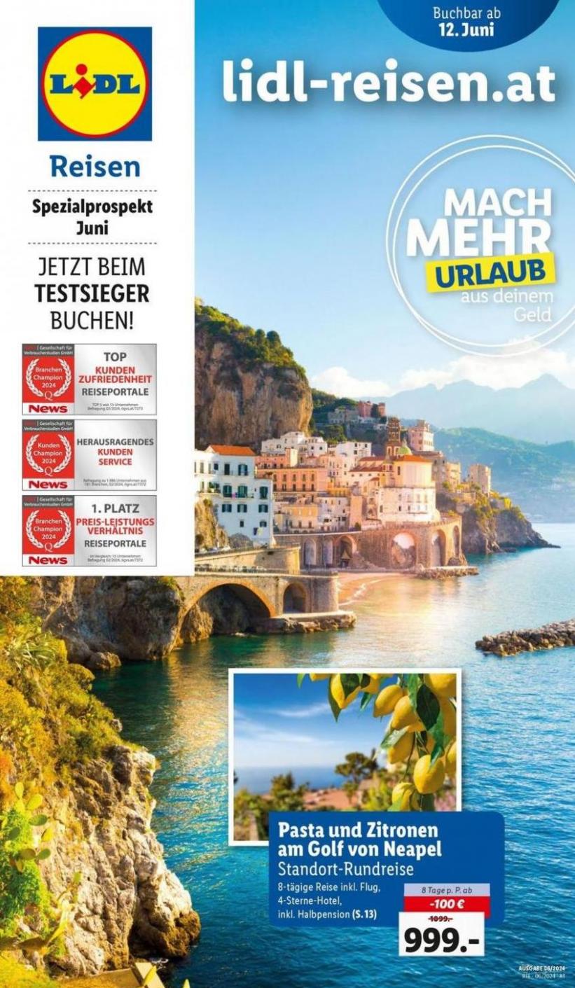 Buchbar ab 12.6.. Lidl Reisen (2024-07-15-2024-07-15)