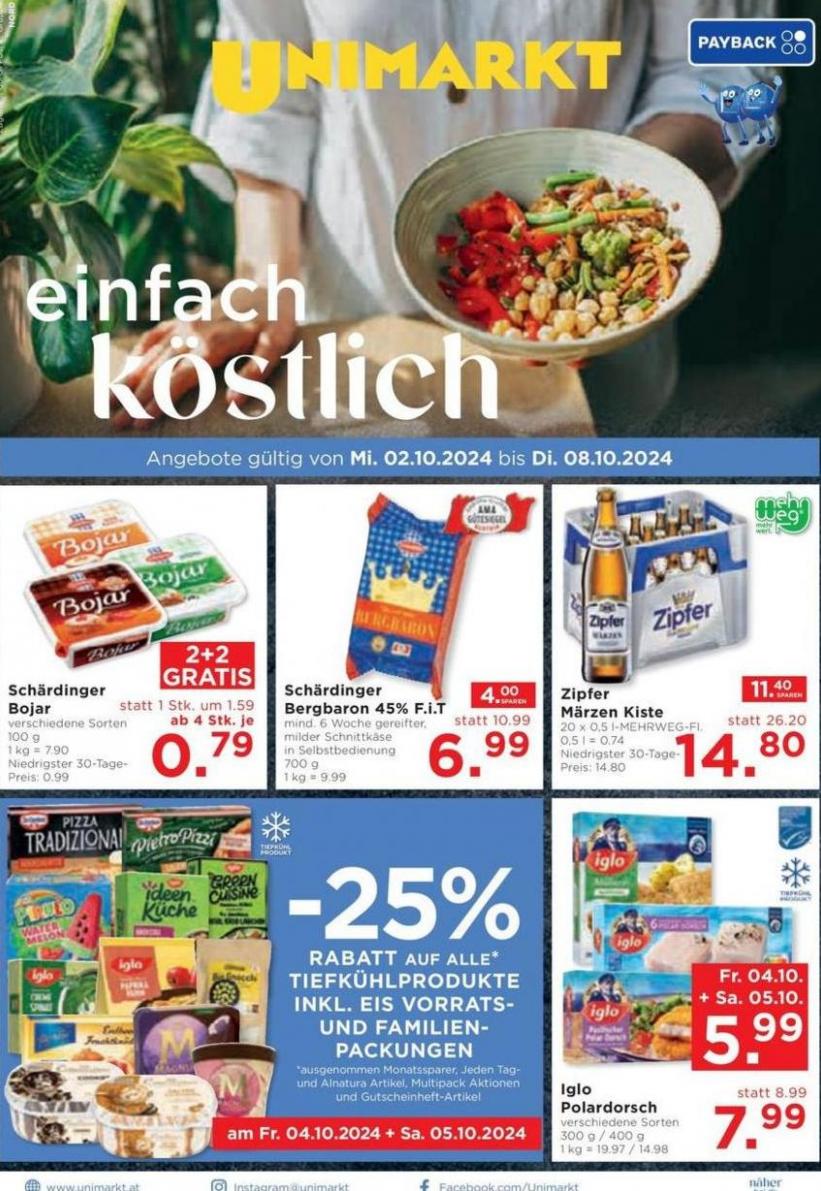 Unsere besten Schnäppchen. Unimarkt (2024-10-08-2024-10-08)