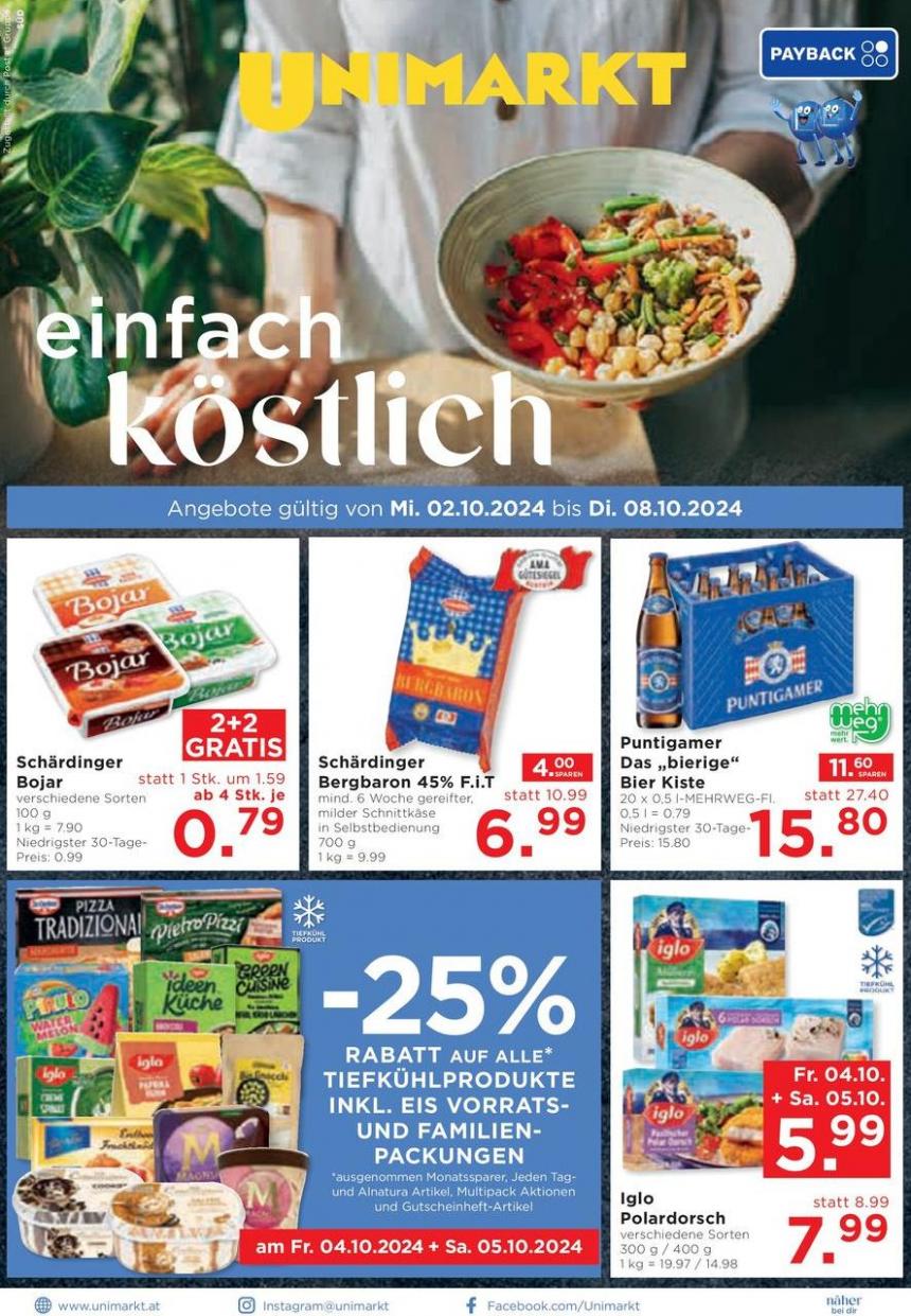 Aktuelle Deals und Angebote. Unimarkt (2024-10-08-2024-10-08)