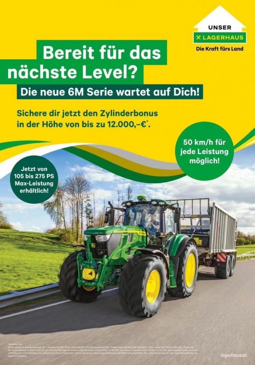 Zylinderbonus von John Deere. Lagerhaus (2024-10-26-2024-10-26)