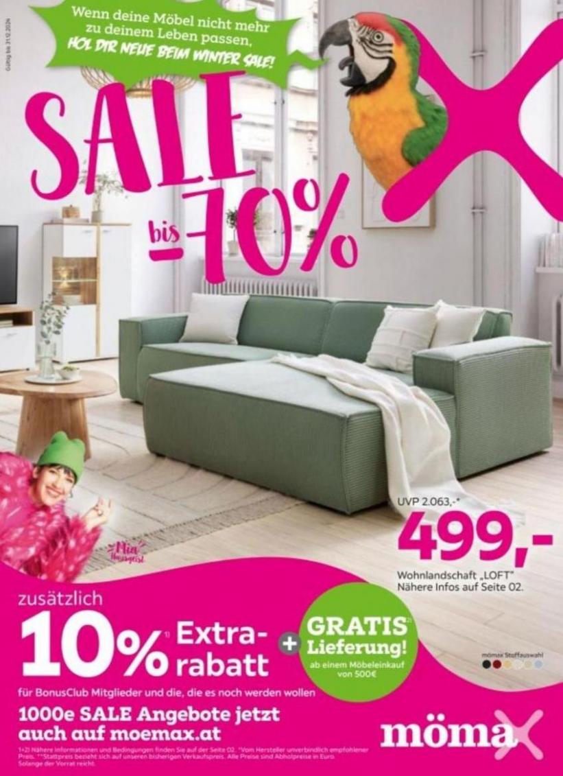 Sale bis -70%. Mömax (2024-12-31-2024-12-31)