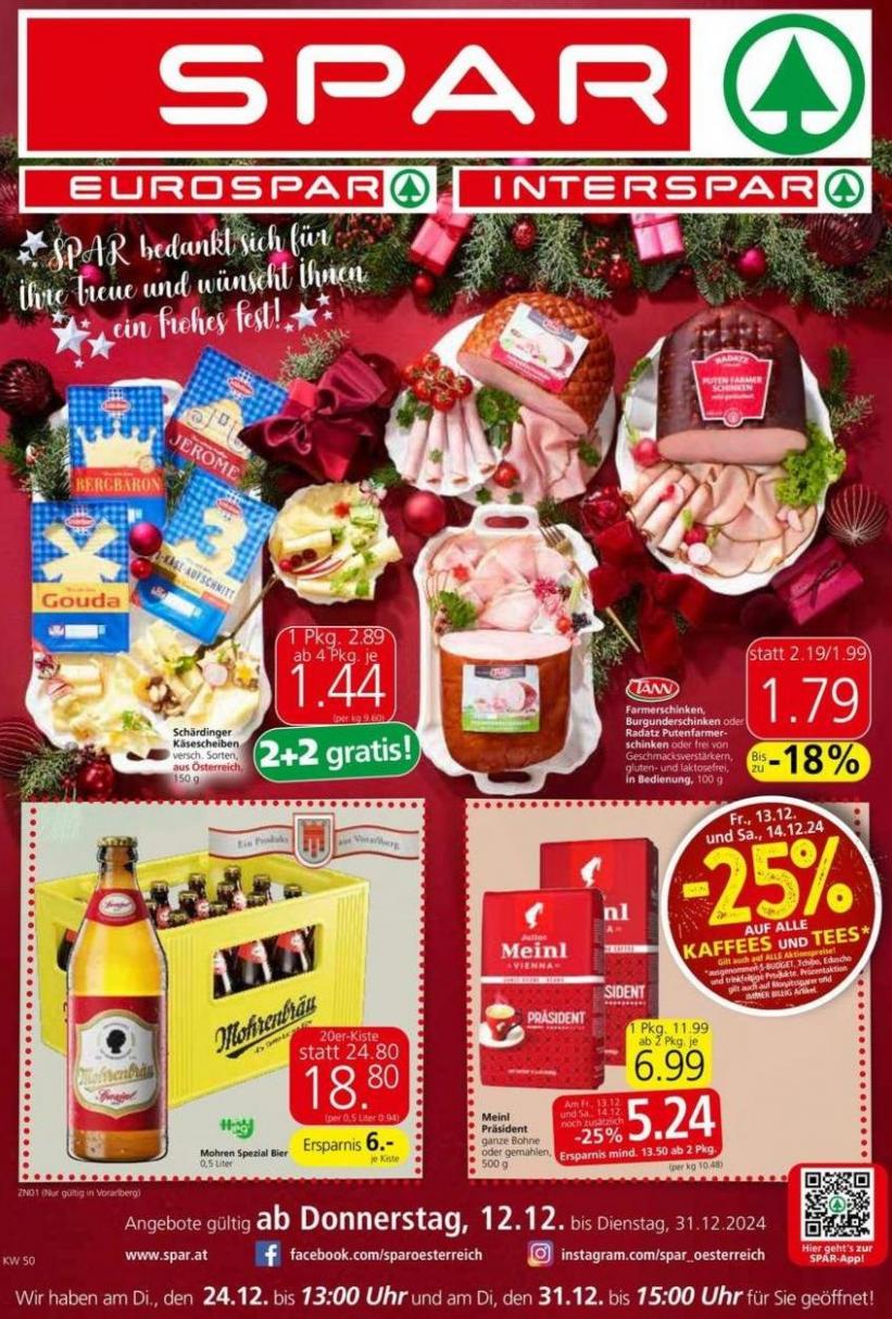 Angebote für Schnäppchenjäger. Spar (2024-12-25-2024-12-25)