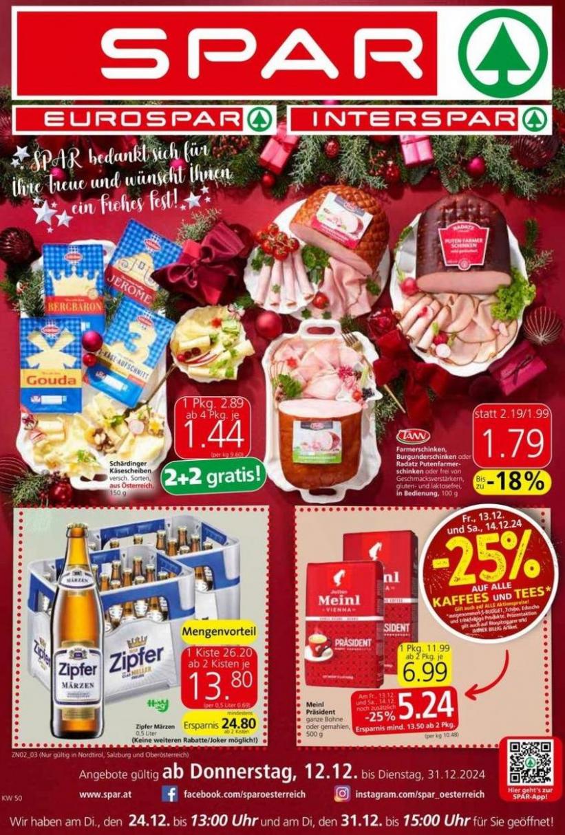 Top-Deals für alle Kunden. Spar (2024-12-25-2024-12-25)