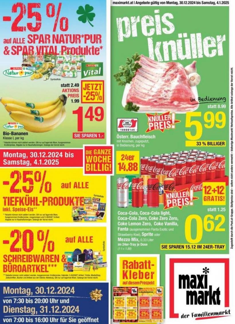 Aktuelle Schnäppchen und Angebote. Maximarkt (2025-01-10-2025-01-10)