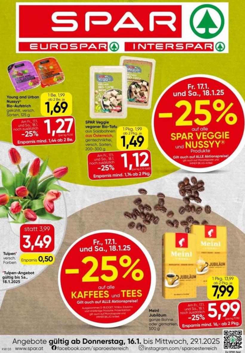 Attraktive Sonderangebote für alle. Spar (2025-01-22-2025-01-22)