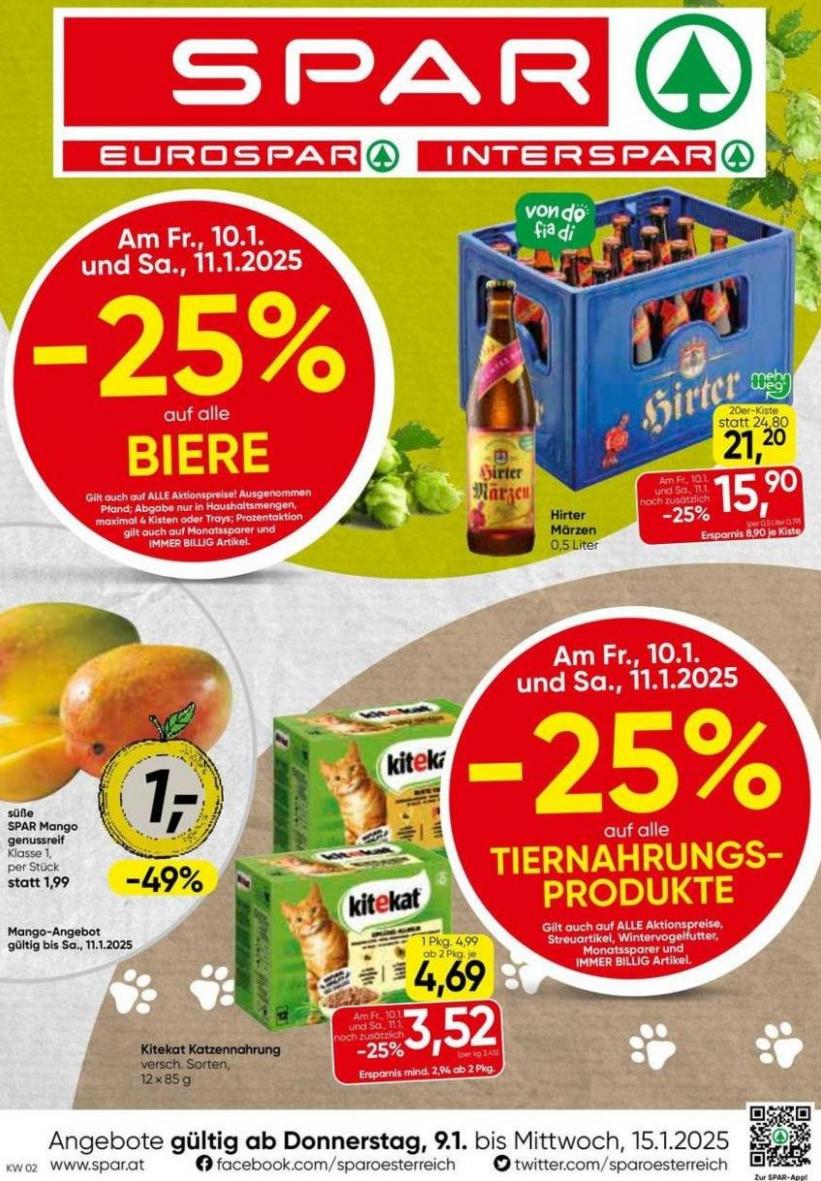 Sonderangebote für Sie. Spar (2025-01-15-2025-01-15)