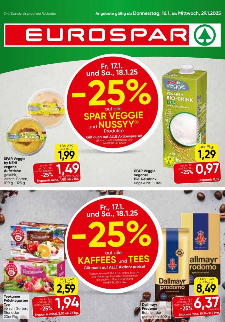 Aktuelle Deals und Angebote. Eurospar (2025-01-24-2025-01-24)